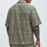 Camisa Link Textured - Oliva
