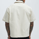 Camisa Alban Embroidery - Hueso