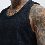 Camiseta De Tirantes Link Textured - Negro
