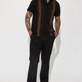 Camisa Polo Pharaoh Bustdown - Negro