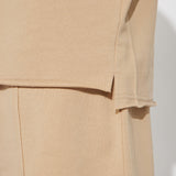 Camisa De Manga Corta I Like How It Looks Oversized Terry - Bronceado