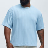Camiseta Rope Textured Relaxed - Azul Claro