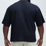 Camiseta Rope Textured Relaxed - Azul Marino