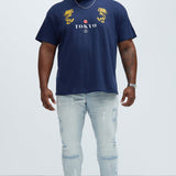 Camisa De Manga Corta Tokyo - Azul Marino