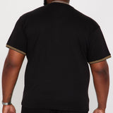 Camisa De Manga Corta Pharaoh Bustdown - Negro