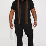 Camisa Polo Pharaoh Bustdown - Negro
