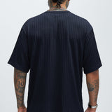 Camiseta Rope Textured Relaxed - Azul Marino