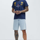 Camisa De Manga Corta Tokyo - Azul Marino