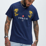 Camisa De Manga Corta Tokyo - Azul Marino