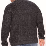 Suéter Tipo Jersey Heavy Ribbed - Negro/Combinado