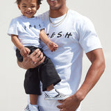 Camisa De Manga Corta Fresh - Blanco Negro