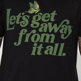Camisa De Manga Corta Let's Get Away - Negro