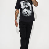 Camisa De Manga Corta Ali Jab Cross - Negro