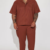 Pantalón Show Up Slim Slit - Chocolate