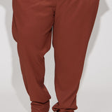 Pantalón Show Up Slim Slit - Chocolate