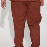 Pantalón Show Up Slim Slit - Chocolate
