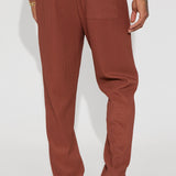 Pantalón Show Up Slim Slit - Chocolate