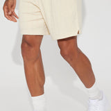 Shorts Check My Bank Statement Knit - Crema