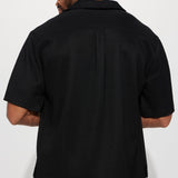Camisa Show Up Short Sleeve Cuban - Negro
