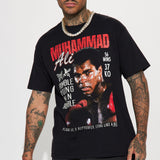 Camisa De Manga Corta Muhammad Ali Rumble - Negro