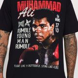 Camisa De Manga Corta Muhammad Ali Rumble - Negro