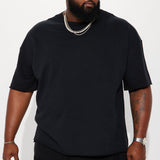 Camisa De Manga Corta I Like How It Looks Oversized Terry - Negro