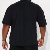 Camisa De Manga Corta I Like How It Looks Oversized Terry - Negro