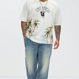 Camisa De Manga Corta Lost Angeles Paradise - Hueso