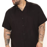 Camisa Top De Manga Corta Dawson - Negro