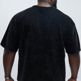 Camisa De Manga Corta Greenville Waffle Knit Relaxed - Negro