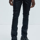 Pantalón Apilado De Pierna Ancha Foil Me Once - Negro