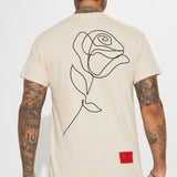Camisa De Manga Corta Loyalty Love And Care - Gris Pardo