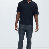 Camisa Polo Cut Ties - Negro