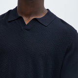 Camisa Polo Cut Ties - Negro