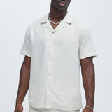 Camisa Bahamas Linen - Avena