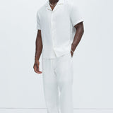 Camisa Bahamas Linen - Blanco