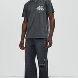 Camisa De Manga Corta Heart Of A King - Negro