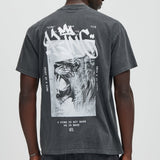 Camisa De Manga Corta Heart Of A King - Negro