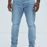Pantalón De Mezclilla Ghost Skinny - Deslavado Ligero