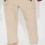 Pantalones Utility para carpintero con la cantidad justa - Color topo.