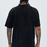 Camisa De Manga Corta Greenville Waffle Knit Relaxed - Negro