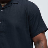 Camisa Bahamas Linen - Negro