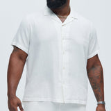 Camisa Bahamas Linen - Blanco
