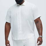 Camisa Abotonada Bahamas Linen Classic - Blanco