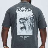 Camisa De Manga Corta Heart Of A King - Negro