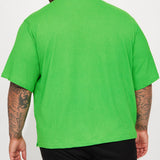 Camisa Rocky Road Textured Cuban - Verde