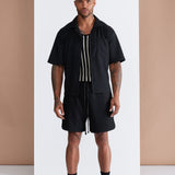 Camisa Show Up Short Sleeve Cuban - Negro
