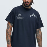 Camisa De Manga Corta Saints 1998 Oversized - Negro
