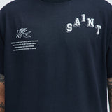 Camisa De Manga Corta Saints 1998 Oversized - Negro