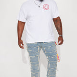 Camisa De Manga Corta Strong Smiles - Blanco